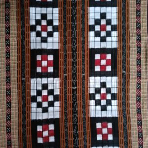 Bichitrapuri Black & White Sambalpuri Cotton Saree