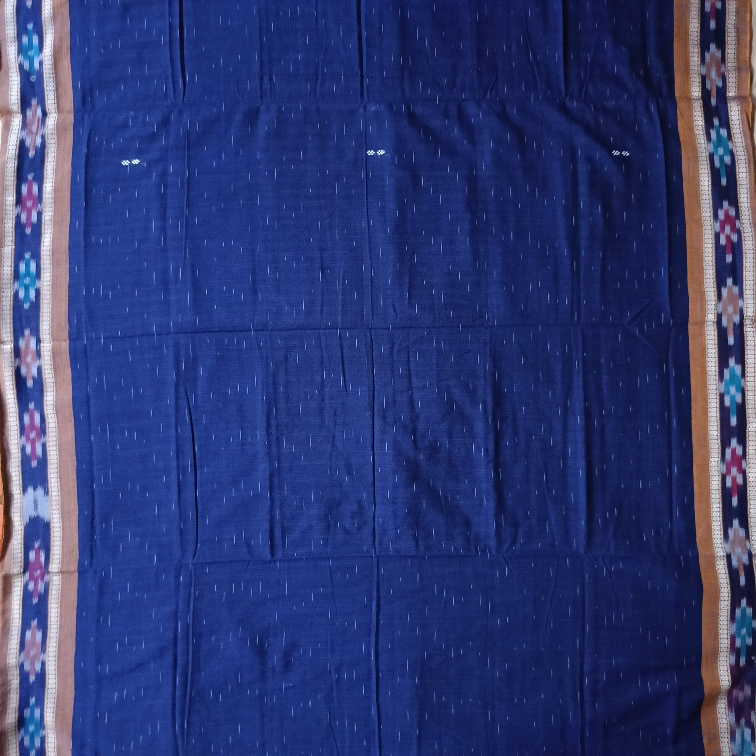 Blue Colour Handloom Sambalpuri Cotton Saree